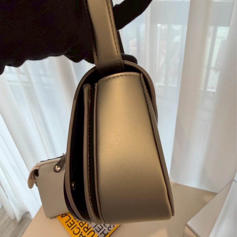 Diesel 1DR 香檳金霧灰綠色肩背包 宋雨琦同款-4