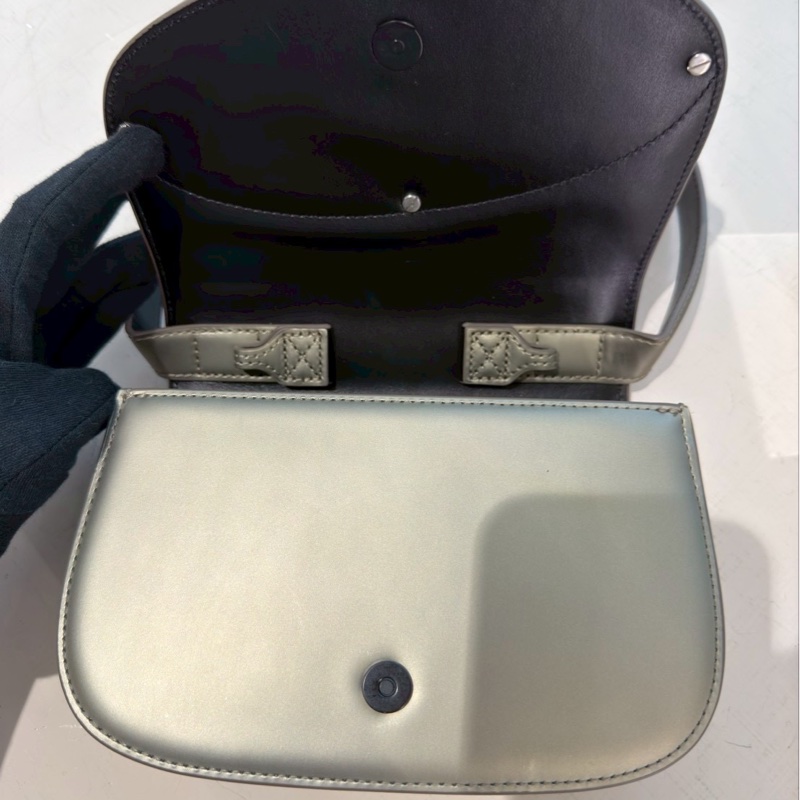 Diesel 1DR 香檳金霧灰綠色肩背包 宋雨琦同款-8