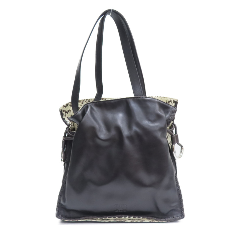 棕色羊皮 肩背包【LOEWE 羅威】-0