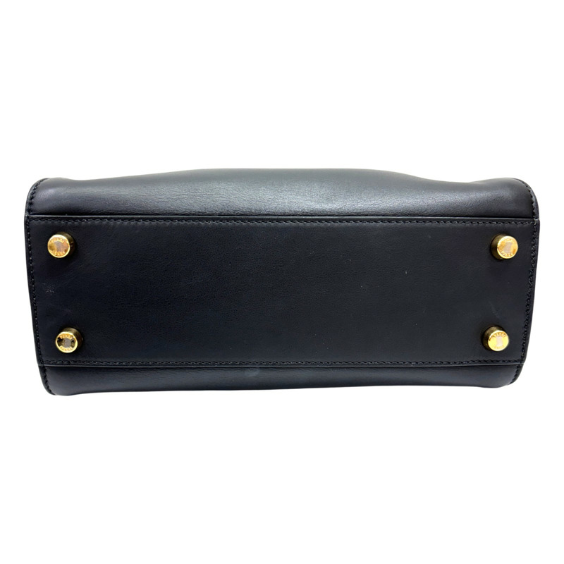 黑色 牛革 Peekaboo Essentially 兩用包【FENDI 芬迪】 8PN302-3