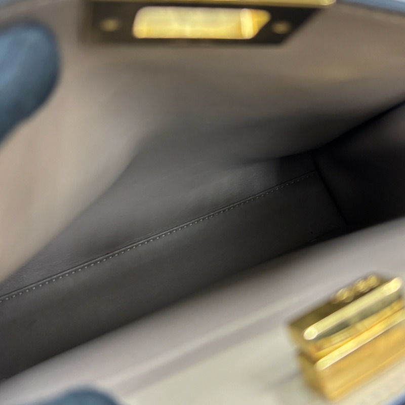 黑色 牛革 Peekaboo Essentially 兩用包【FENDI 芬迪】 8PN302-5