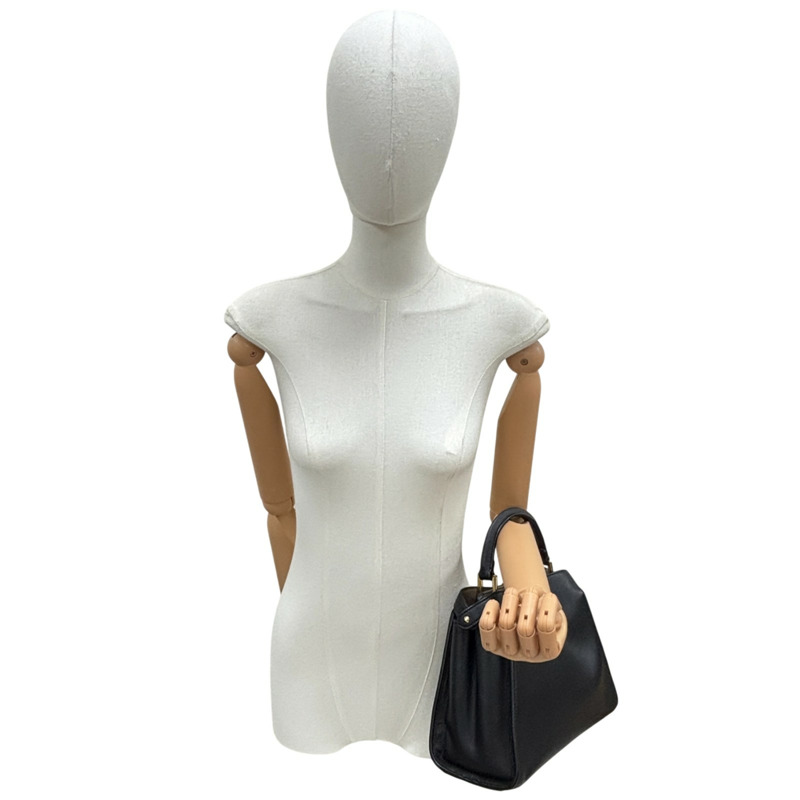 黑色 牛革 Peekaboo Essentially 兩用包【FENDI 芬迪】 8PN302-10