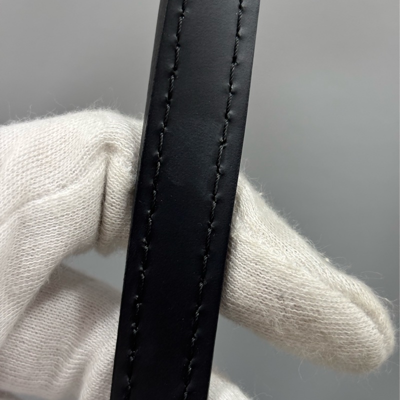 LV M59342 黑色 全皮 水波紋 EPI 肩背包 購物包 拉鍊包 公事包-37