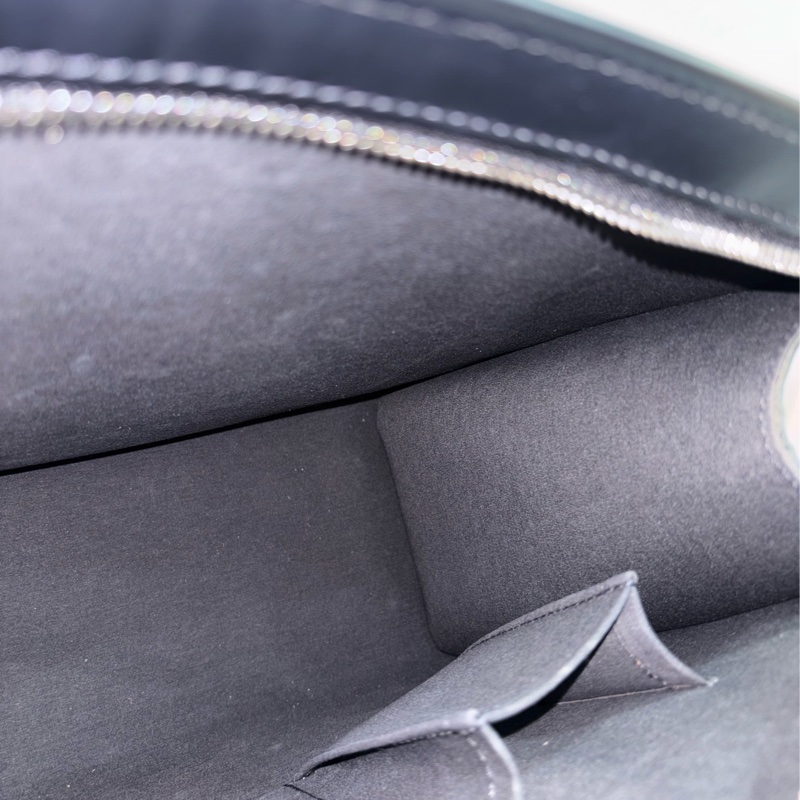 LV M59342 黑色 全皮 水波紋 EPI 肩背包 購物包 拉鍊包 公事包-44