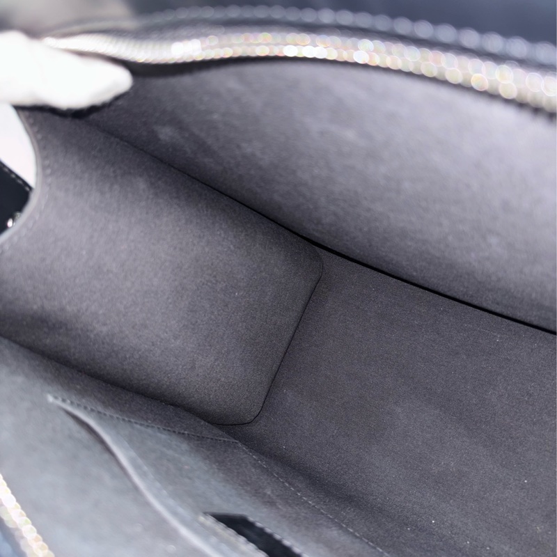 LV M59342 黑色 全皮 水波紋 EPI 肩背包 購物包 拉鍊包 公事包-45