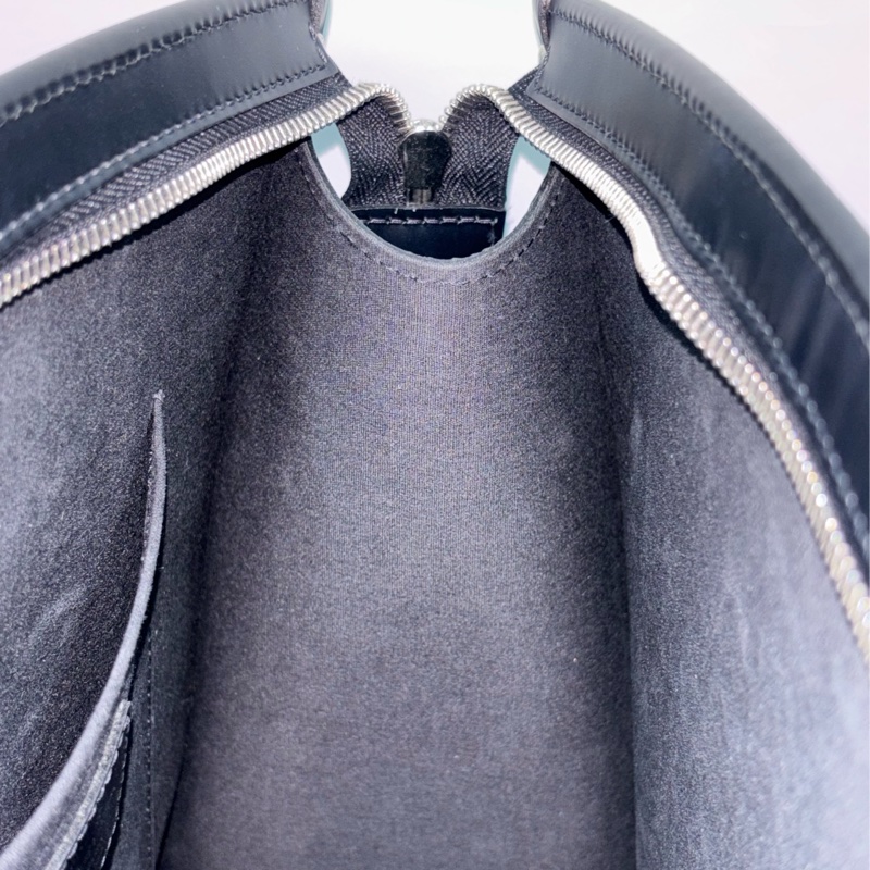 LV M59342 黑色 全皮 水波紋 EPI 肩背包 購物包 拉鍊包 公事包-51