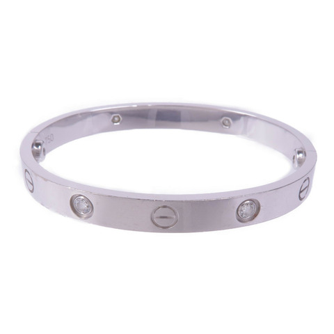 CARTIER 18K白金Love Bracelet 4D手鐲Cartier#16