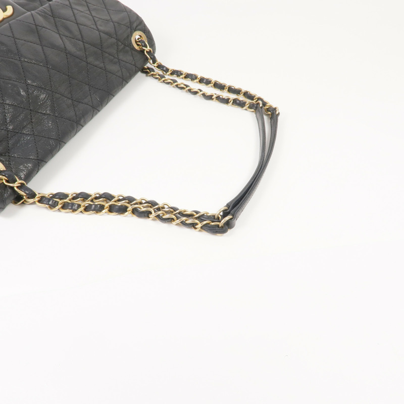 CHANEL 牛皮皮革Chain Shoulder Bag金扣鏈帶肩背袋-4