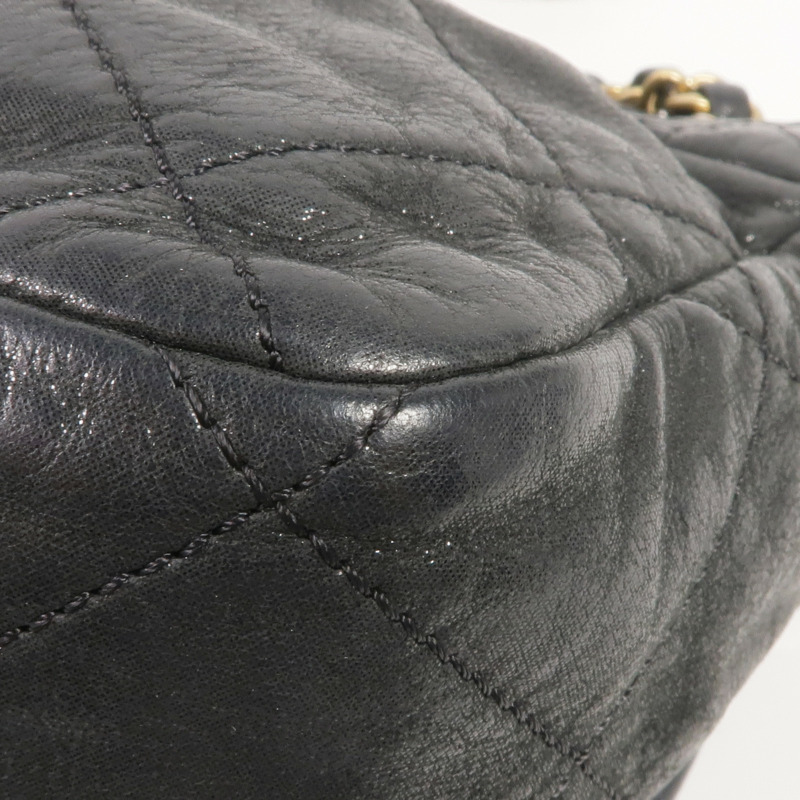 CHANEL 牛皮皮革Chain Shoulder Bag金扣鏈帶肩背袋-7