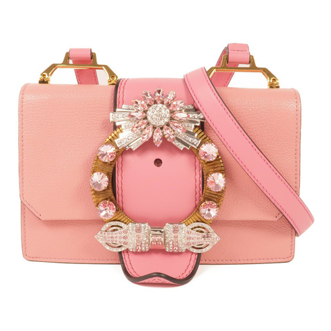 Miu Miu 山羊皮皮革Shoulder Bag金扣肩背袋