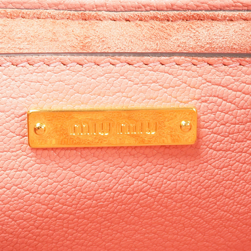 Miu Miu 山羊皮皮革Shoulder Bag金扣肩背袋-14