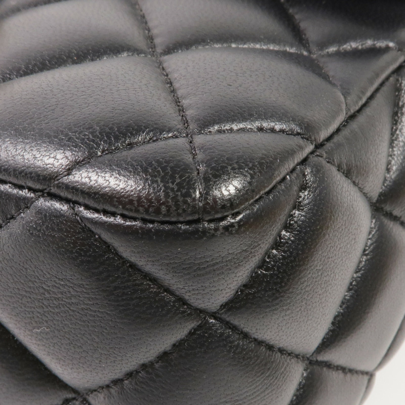 CHANEL 羊皮皮革Chain Shoulder Bag金扣鏈帶肩背袋-5