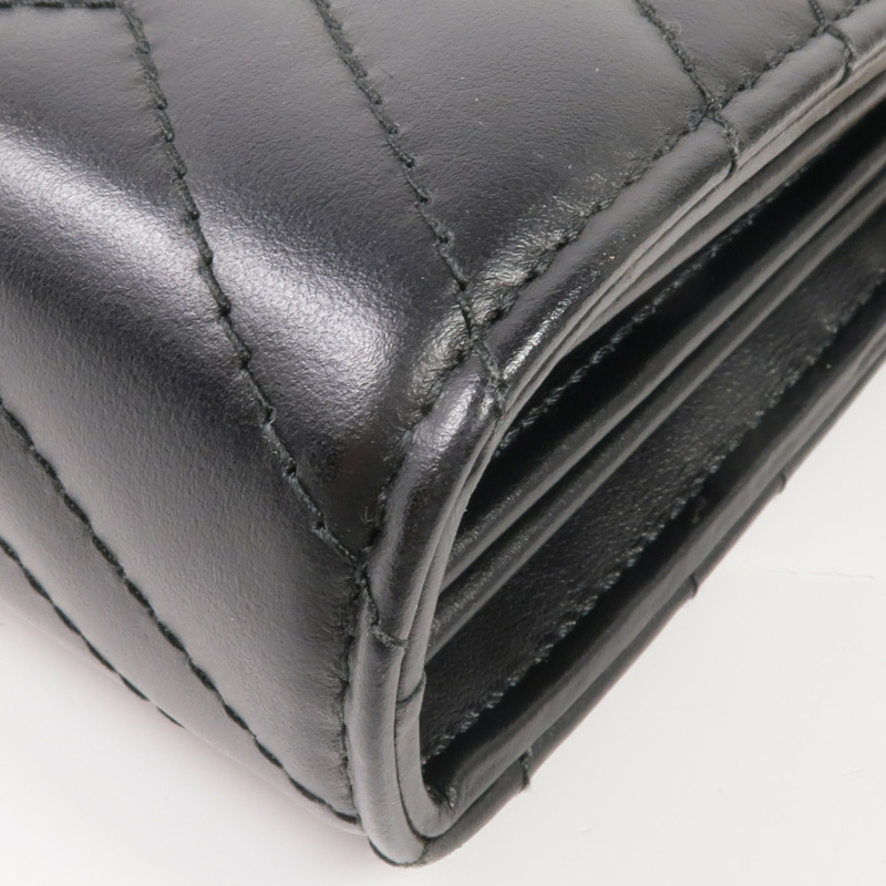 GUCCI 牛皮皮革GG Marmont Chain Wallet金扣鏈帶肩背袋-7