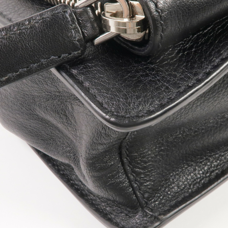 PRADA 牛皮皮革Clutch Bag銀扣手拿包-6