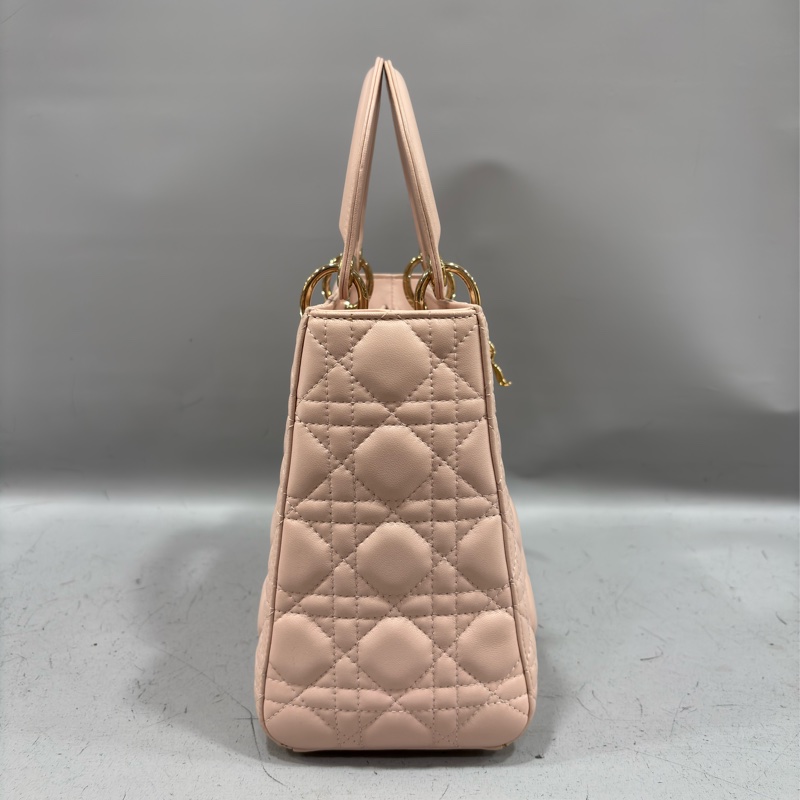 Dior CD LADY CAL 44550 5X5 5格 黛妃包 金釦 斜背包 兩用包-2