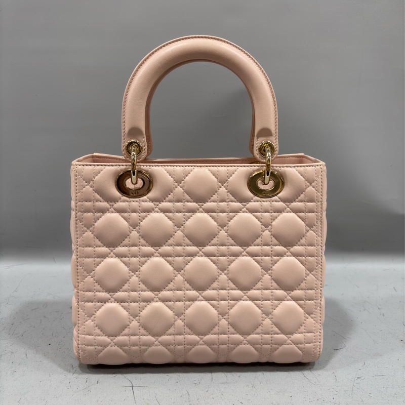 Dior CD LADY CAL 44550 5X5 5格 黛妃包 金釦 斜背包 兩用包-3