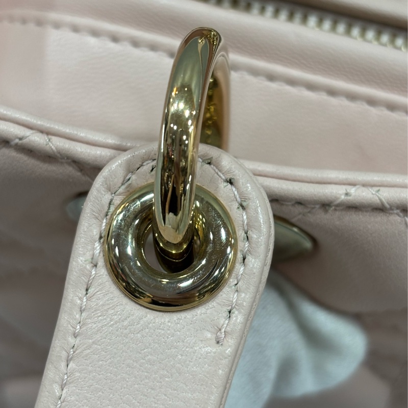 Dior CD LADY CAL 44550 5X5 5格 黛妃包 金釦 斜背包 兩用包-17