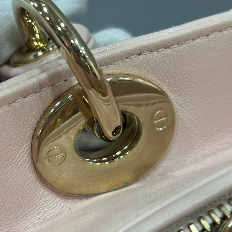 Dior CD LADY CAL 44550 5X5 5格 黛妃包 金釦 斜背包 兩用包-29