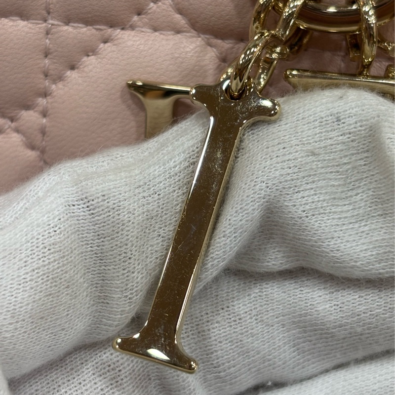 Dior CD LADY CAL 44550 5X5 5格 黛妃包 金釦 斜背包 兩用包-32