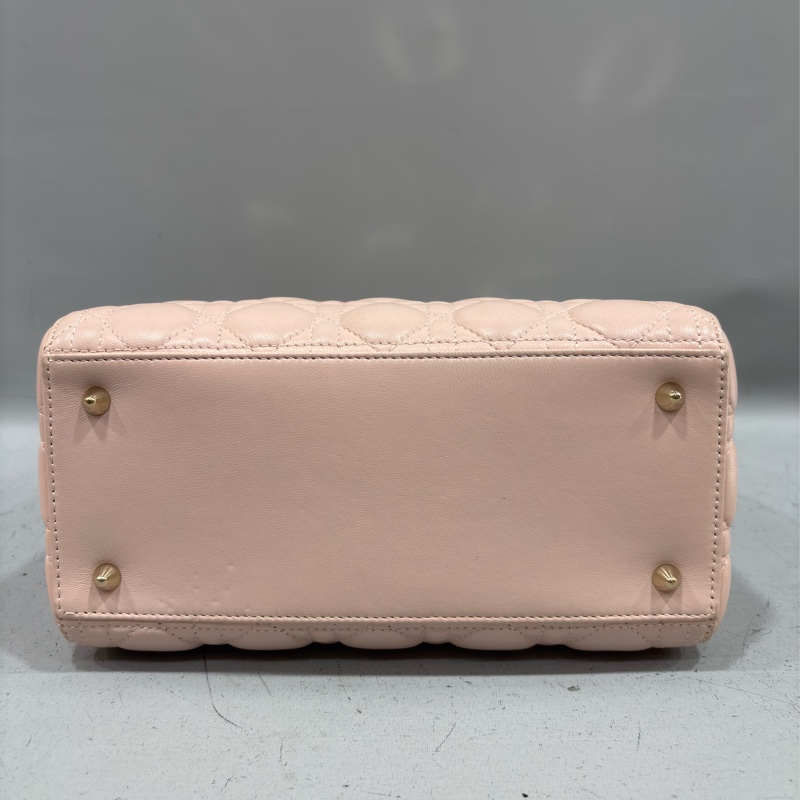 Dior CD LADY CAL 44550 5X5 5格 黛妃包 金釦 斜背包 兩用包-40