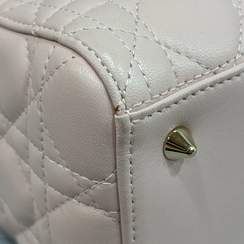 Dior CD LADY CAL 44550 5X5 5格 黛妃包 金釦 斜背包 兩用包-41