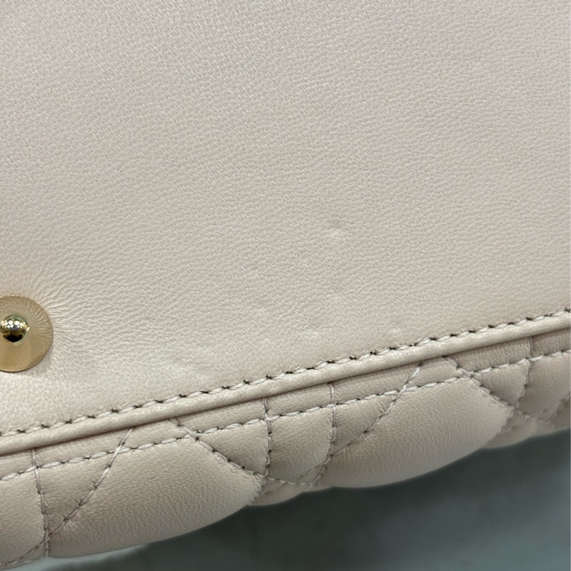 Dior CD LADY CAL 44550 5X5 5格 黛妃包 金釦 斜背包 兩用包-44