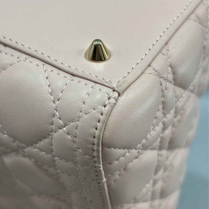 Dior CD LADY CAL 44550 5X5 5格 黛妃包 金釦 斜背包 兩用包-47