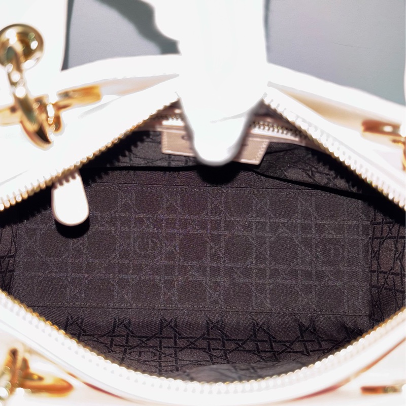 Dior CD LADY CAL 44550 5X5 5格 黛妃包 金釦 斜背包 兩用包-56