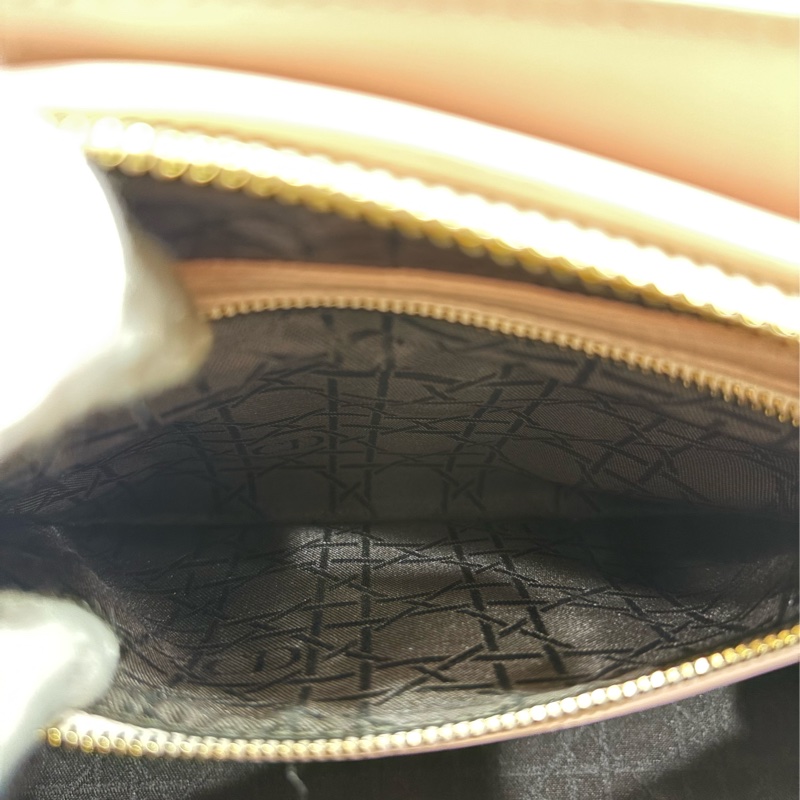 Dior CD LADY CAL 44550 5X5 5格 黛妃包 金釦 斜背包 兩用包-59