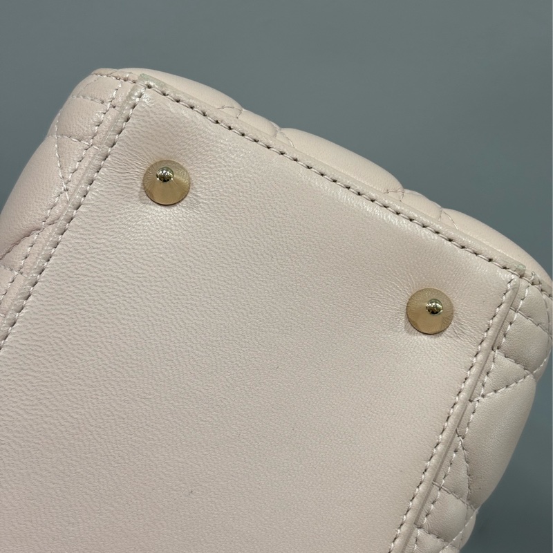 Dior CD LADY CAL 44550 5X5 5格 黛妃包 金釦 斜背包 兩用包-70