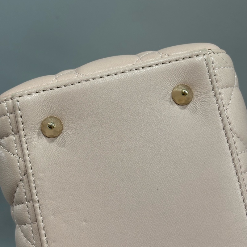 Dior CD LADY CAL 44550 5X5 5格 黛妃包 金釦 斜背包 兩用包-71