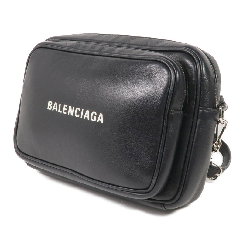 BALENCIAGA 牛皮皮革Shoulder Bag銀扣肩背袋-2
