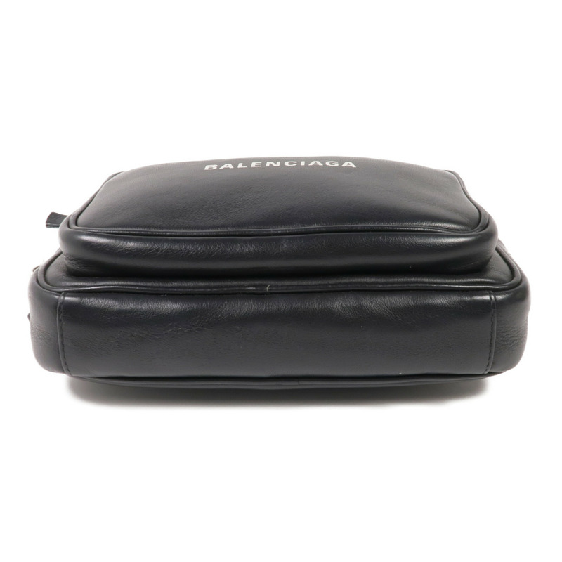 BALENCIAGA 牛皮皮革Shoulder Bag銀扣肩背袋-3