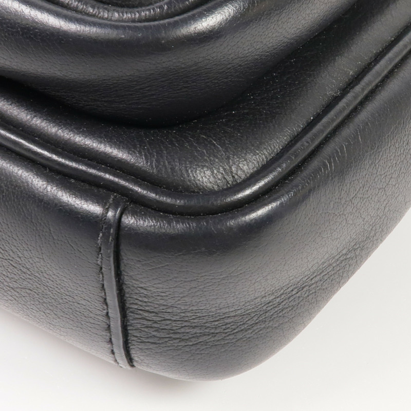 BALENCIAGA 牛皮皮革Shoulder Bag銀扣肩背袋-5