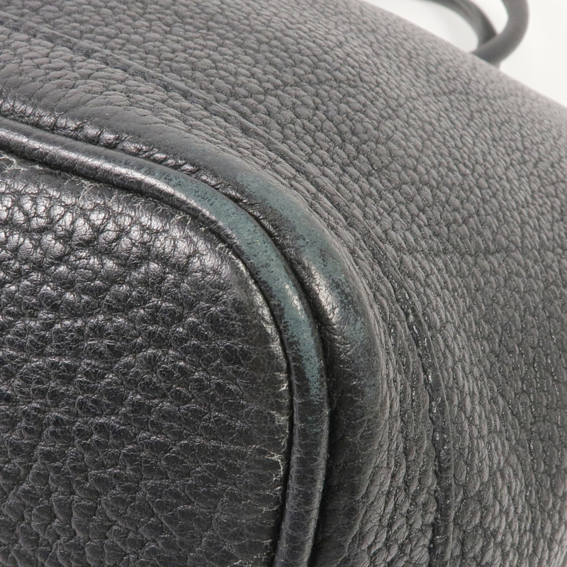 HERMES Togo皮革Garden Party TPM銀扣手挽袋-5