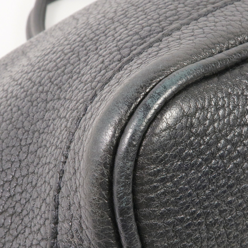 HERMES Togo皮革Garden Party TPM銀扣手挽袋-6