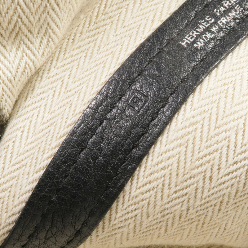HERMES Togo皮革Garden Party TPM銀扣手挽袋-13