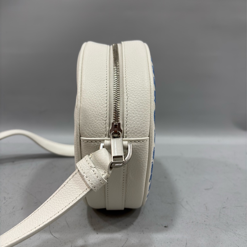 DIOR AND HYLTON NEL Dior Yoyo 聯名款 全皮 狗狗 狗 抽象 圓餅包 斜背包-1