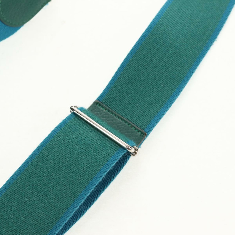 【日本直送】愛馬仕 Evelyn 3 GM 單背包,綠色皮革,正品 bs29763A-14