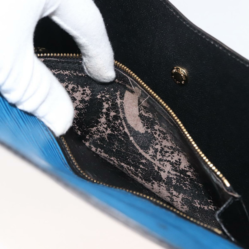 【日本直送】路易威登 Epi Montaigne 23 手拿包 藍色 M52665 LV 正品 ep11494-10