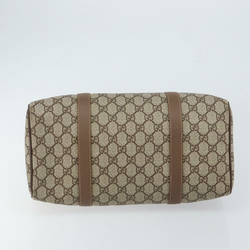 【日本直送】GUCCI GG Supreme 波士頓包 PVC 米色 金色 正品 ep11590-4