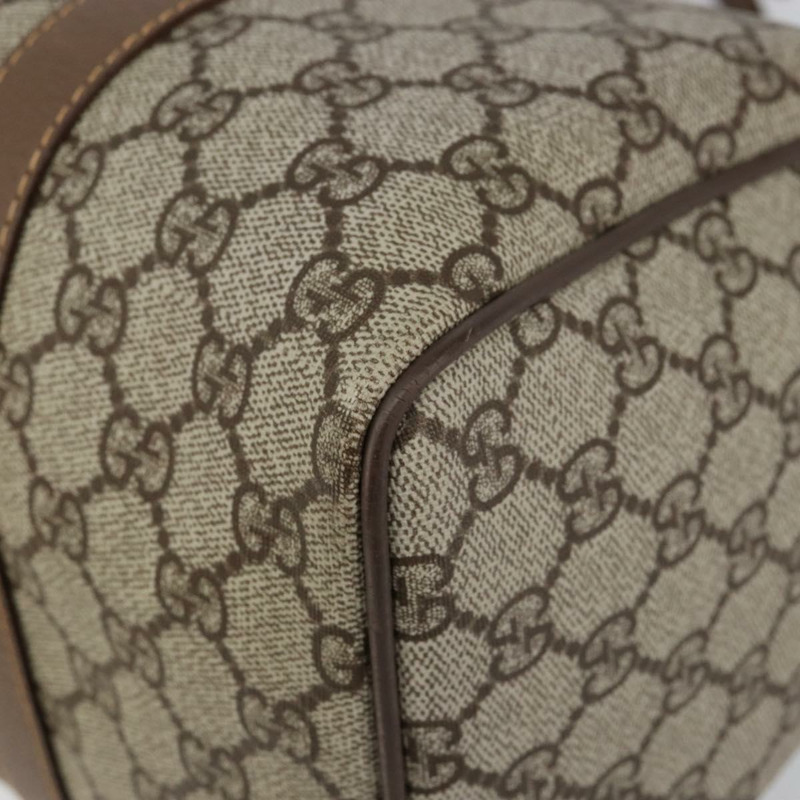 【日本直送】GUCCI GG Supreme 波士頓包 PVC 米色 金色 正品 ep11590-8