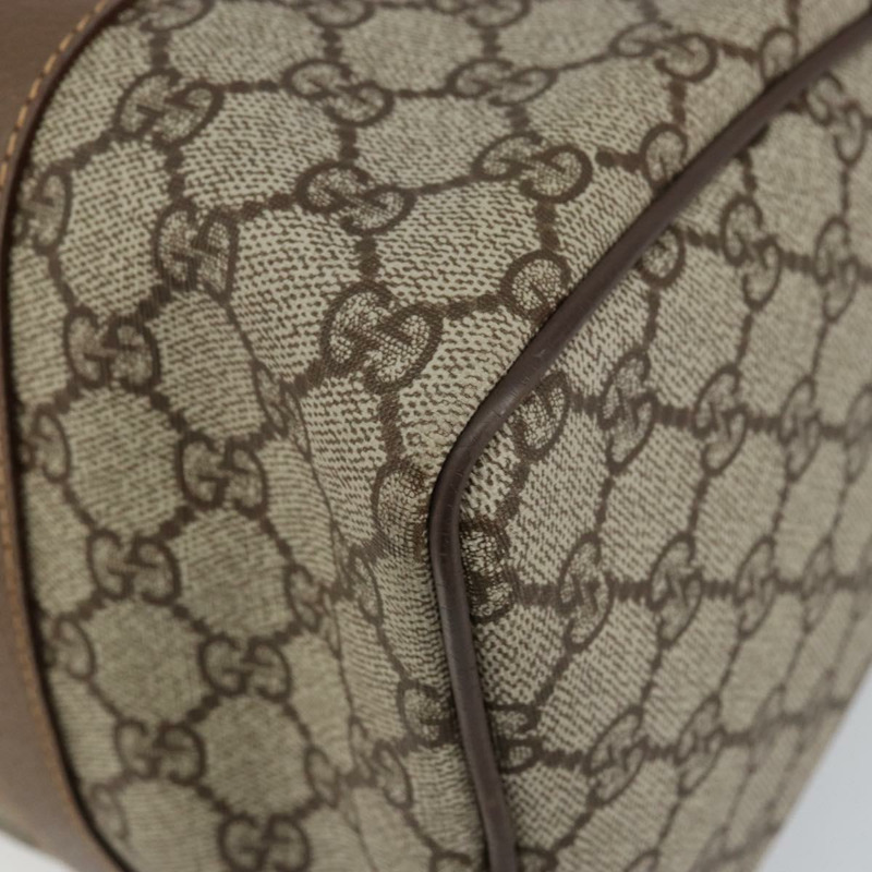 【日本直送】GUCCI GG Supreme 波士頓包 PVC 米色 金色 正品 ep11590-14