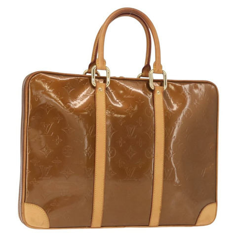 路易威登 Monogram Vernis Van Damme 手提包青銅色 M91125 LV 正品 ep11640