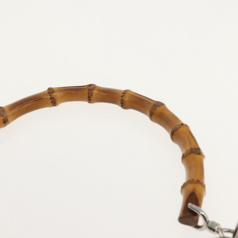 【日本直送】GUCCI 竹節手提包 尼龍 卡其色 銀色 000 2214 0531 正品 ep11599-7