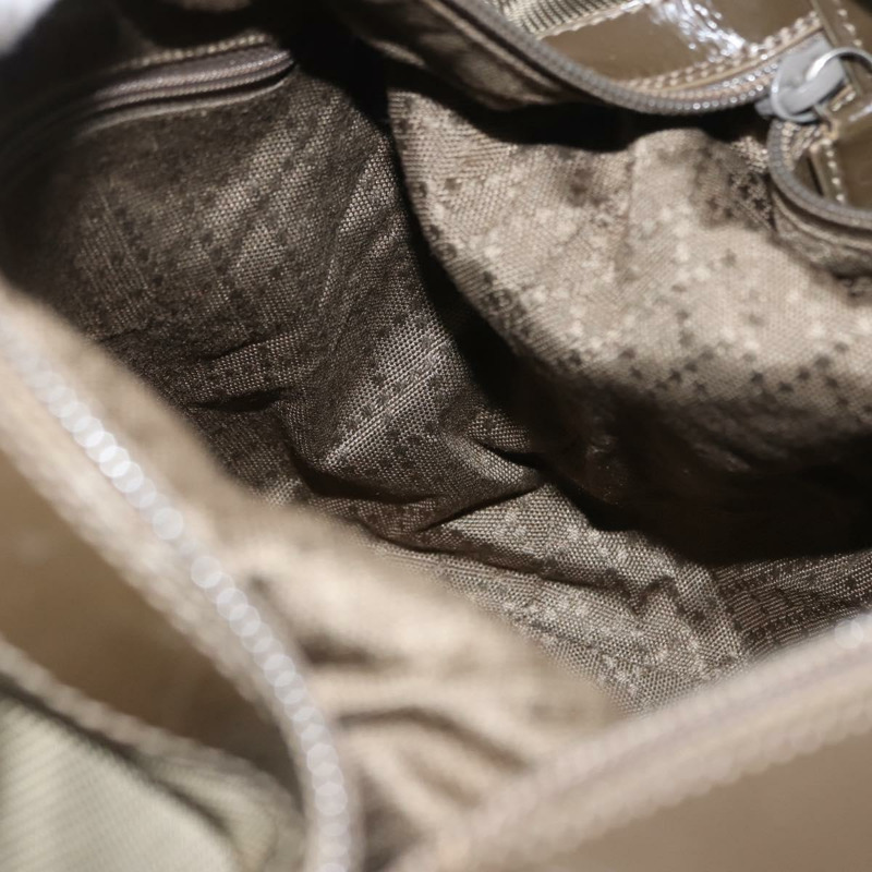 【日本直送】GUCCI 竹節手提包 尼龍 卡其色 銀色 000 2214 0531 正品 ep11599-17