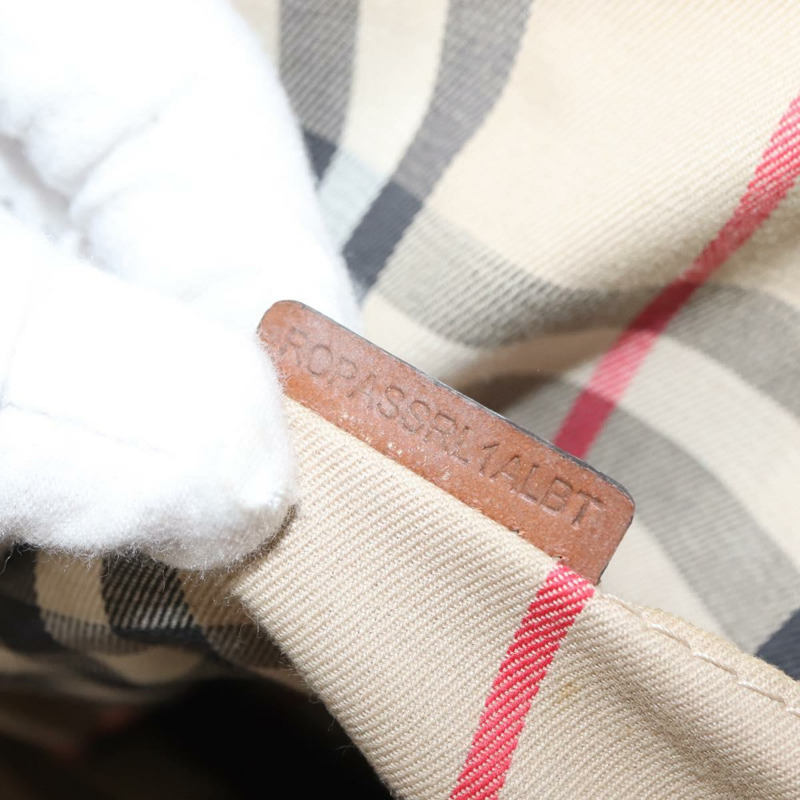 【日本直送】BURBERRY 手提包 皮革 棕色 金色 正品 ep11577-11