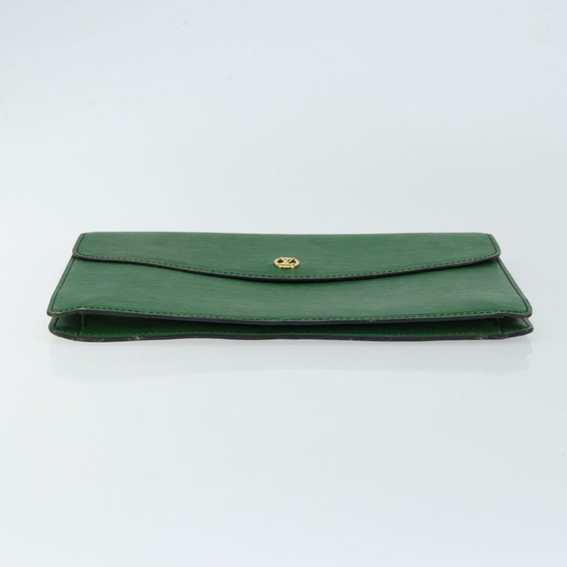 【日本直送】路易威登 Epi Montaigne 27 手拿包 綠色 M52654 LV 正品 ep11589-5