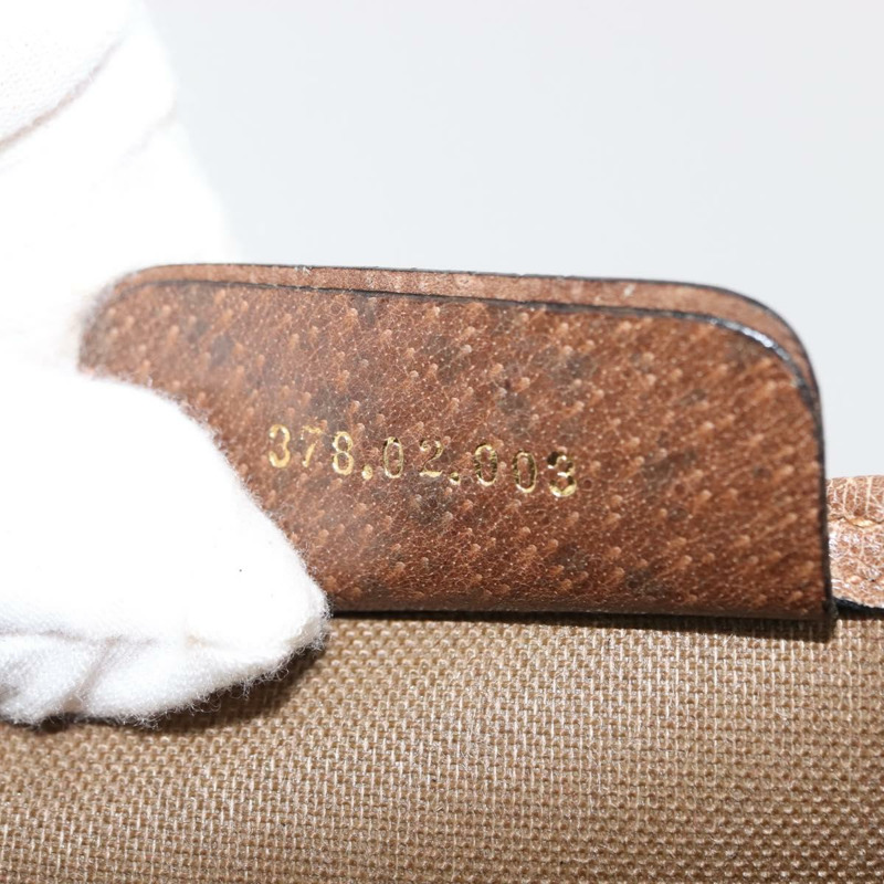 【日本直送】GUCCI GG Supreme Web Sherry Line 手提包 PVC 米色 金色 378 02 003 正品 ep11646-11