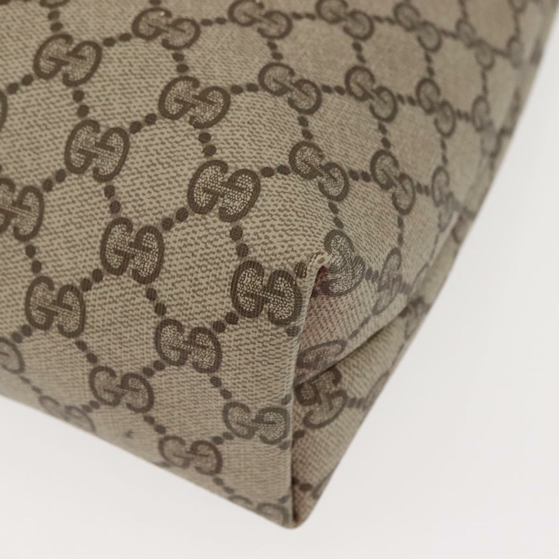 【日本直送】GUCCI GG Supreme Web Sherry Line 手提包 PVC 米色 金色 378 02 003 正品 ep11646-13